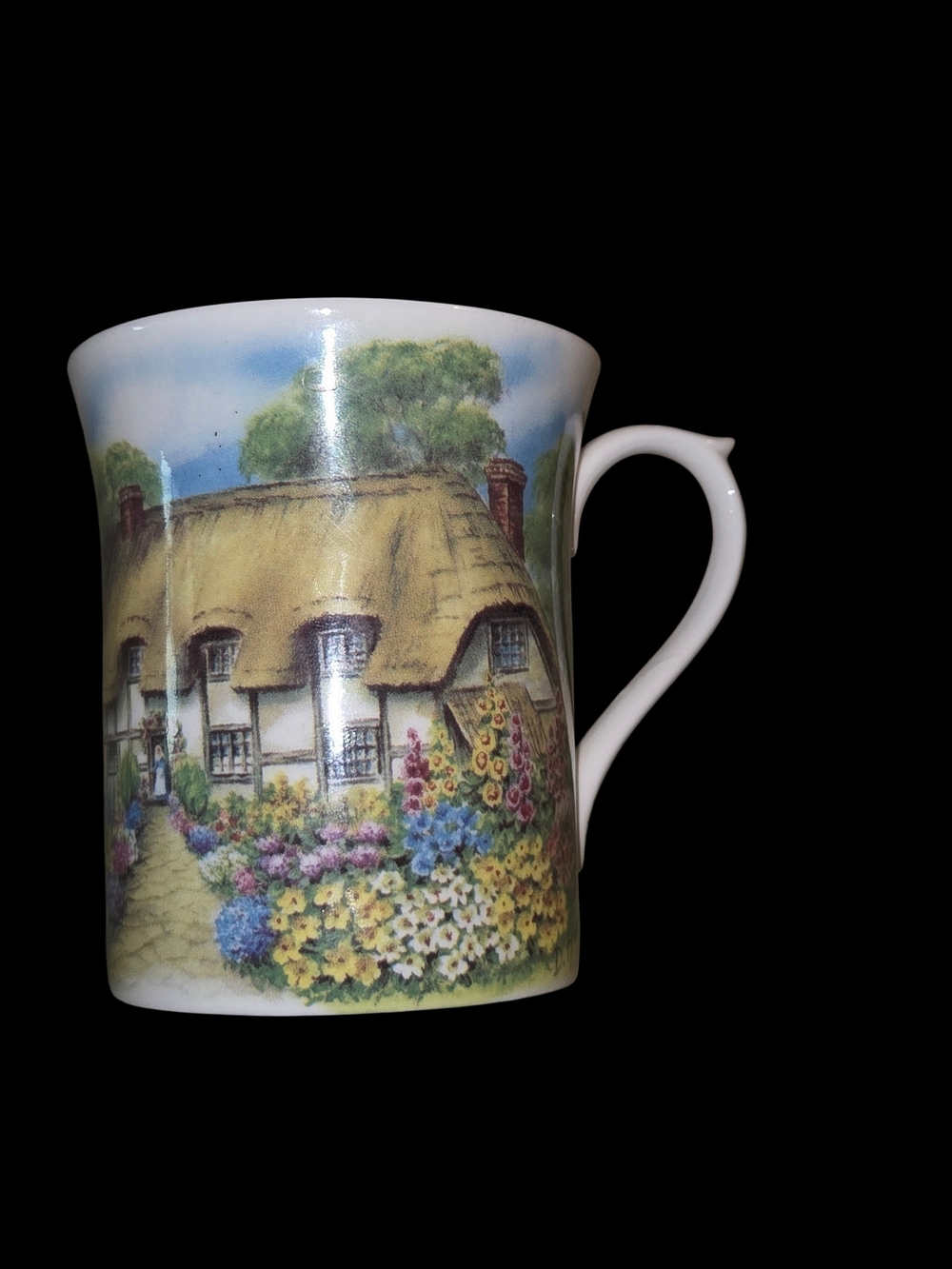 Vintage Bone China Mug Cottage Garden Allyn Nelson